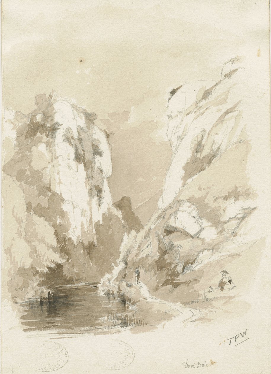 Dovedale - Landschaft von Thomas Peploe Wood