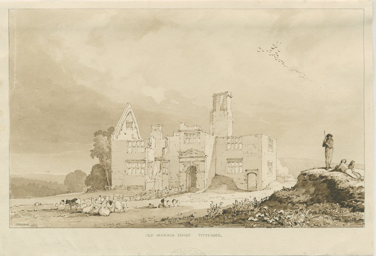 Tittensor - Altes Herrenhaus von Thomas Peploe Wood
