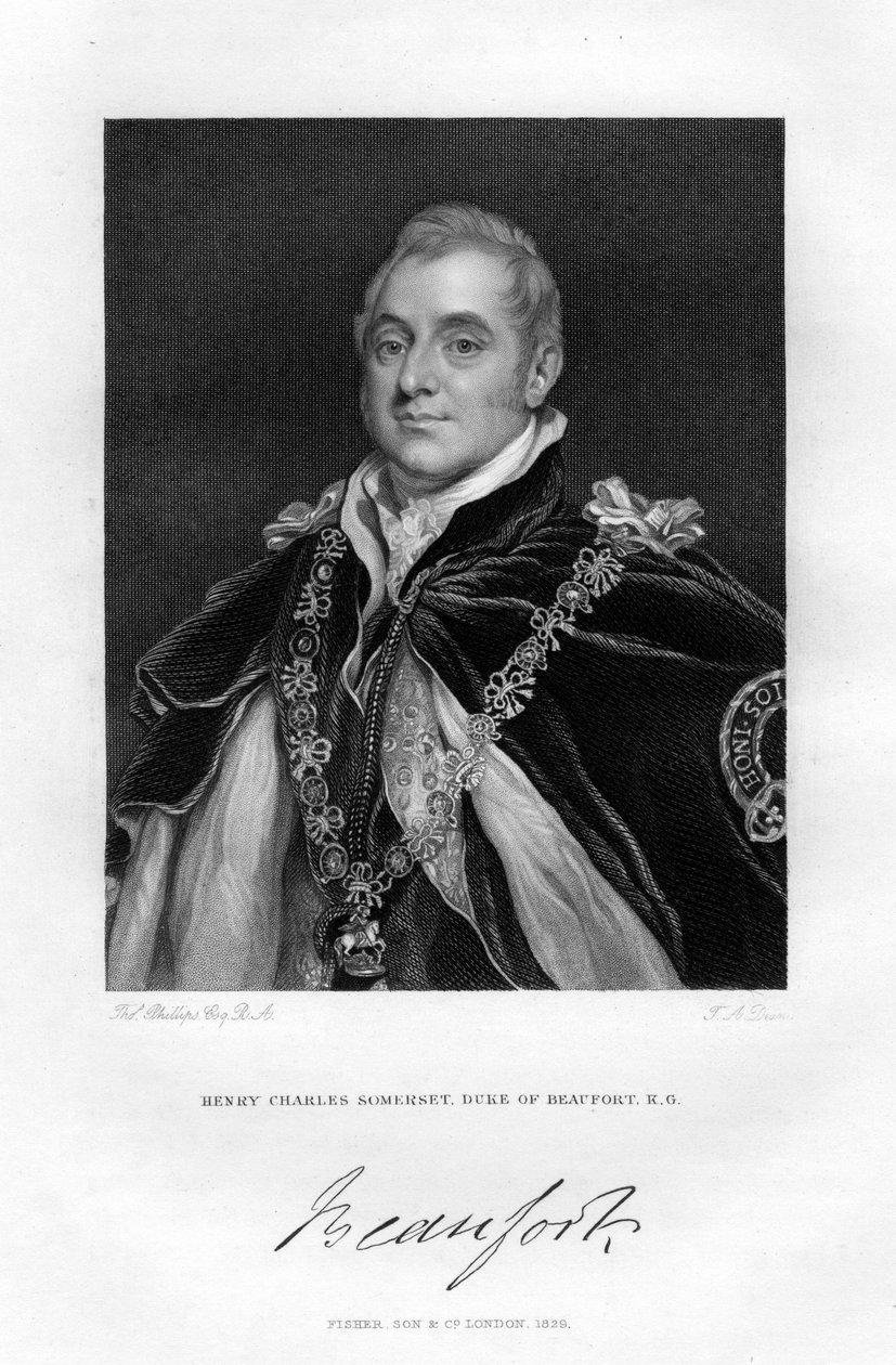 Henry Charles Somerset, Herzog von Beaufort, 1829 von Thomas Phillips