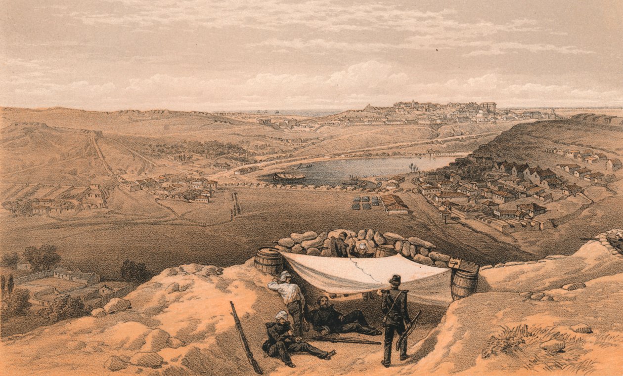 Die Stadtbatterien oder inneren Befestigungen von Sewastopol, 1856 von Thomas Picken