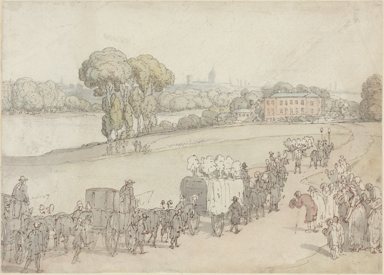 Ein Trauerzug von Thomas Rowlandson