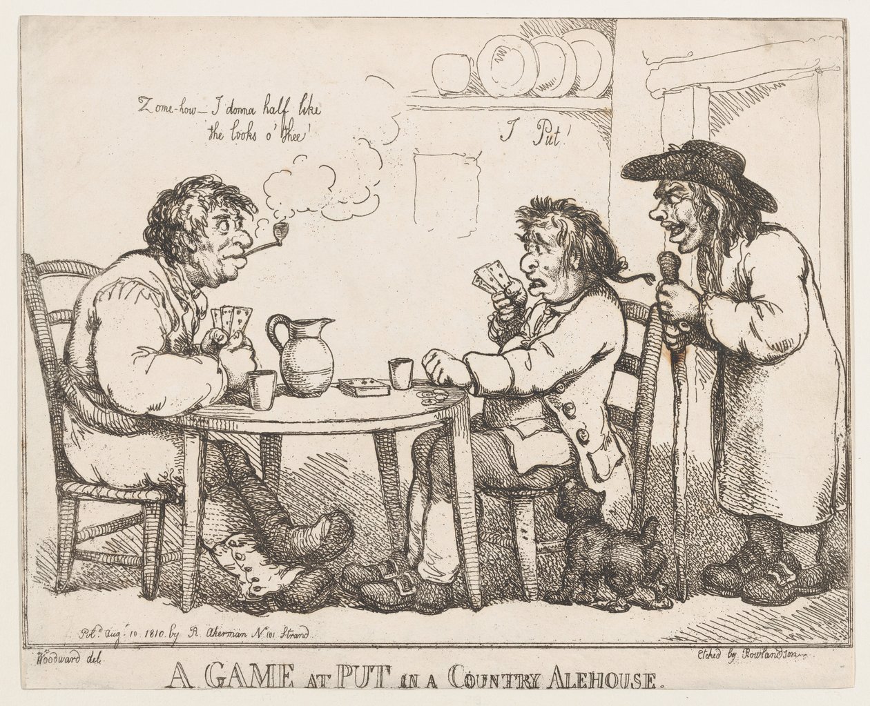 Ein Spiel bei Put in einem Landgasthaus von Thomas Rowlandson