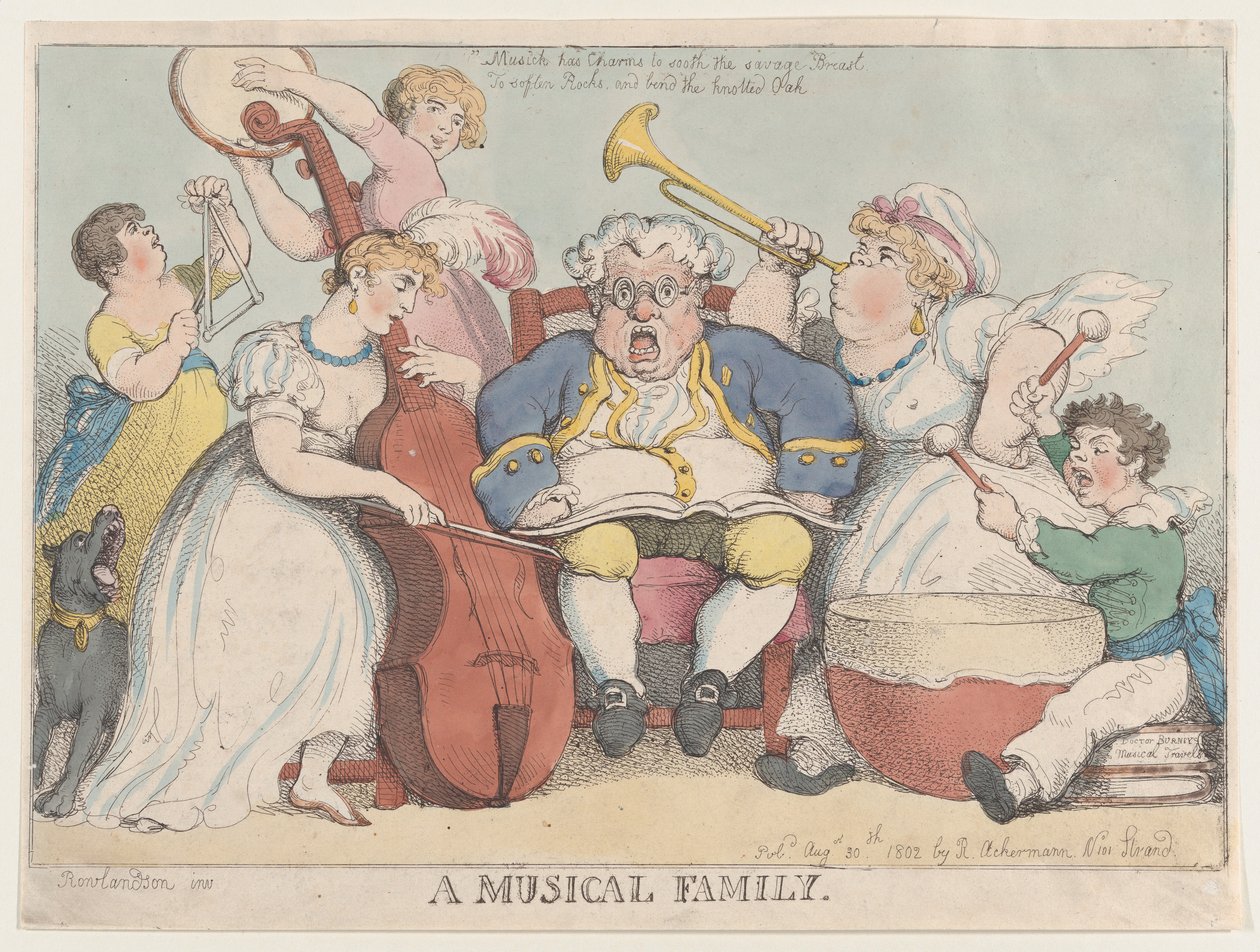 Eine musikalische Familie, 30. August 1802 von Thomas Rowlandson