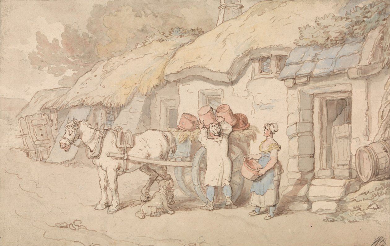Ein Töpfer geht hinaus von Thomas Rowlandson