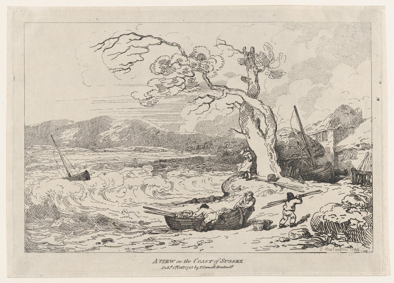 Ein Blick auf die Küste von Sussex von Thomas Rowlandson