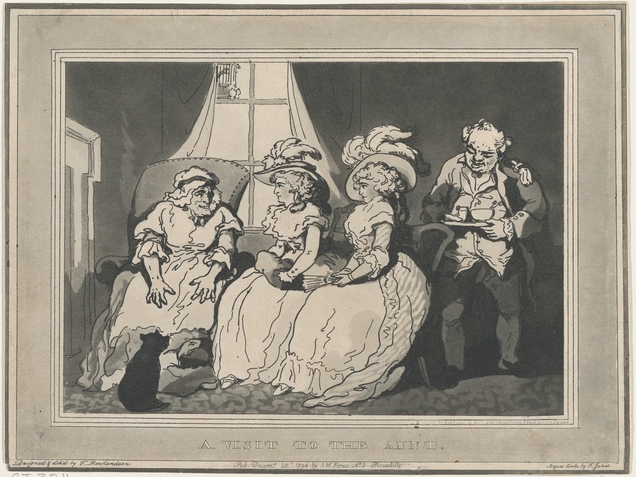 Ein Besuch bei der Tante von Thomas Rowlandson