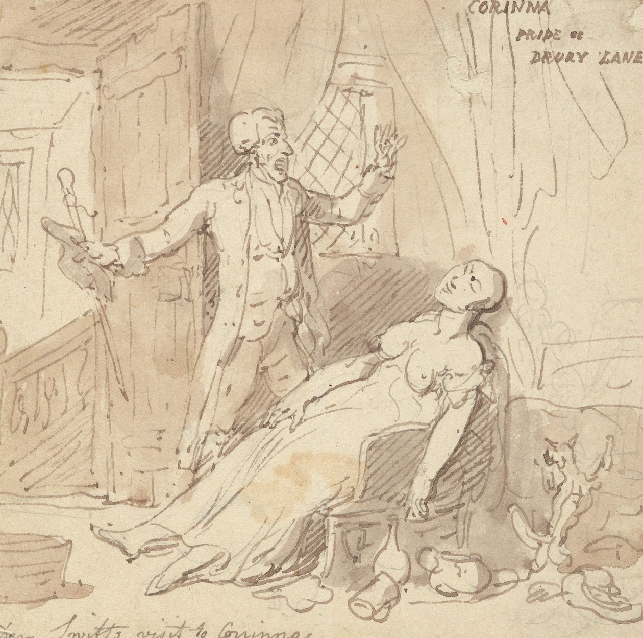 Albumzeichnung von Thomas Rowlandson