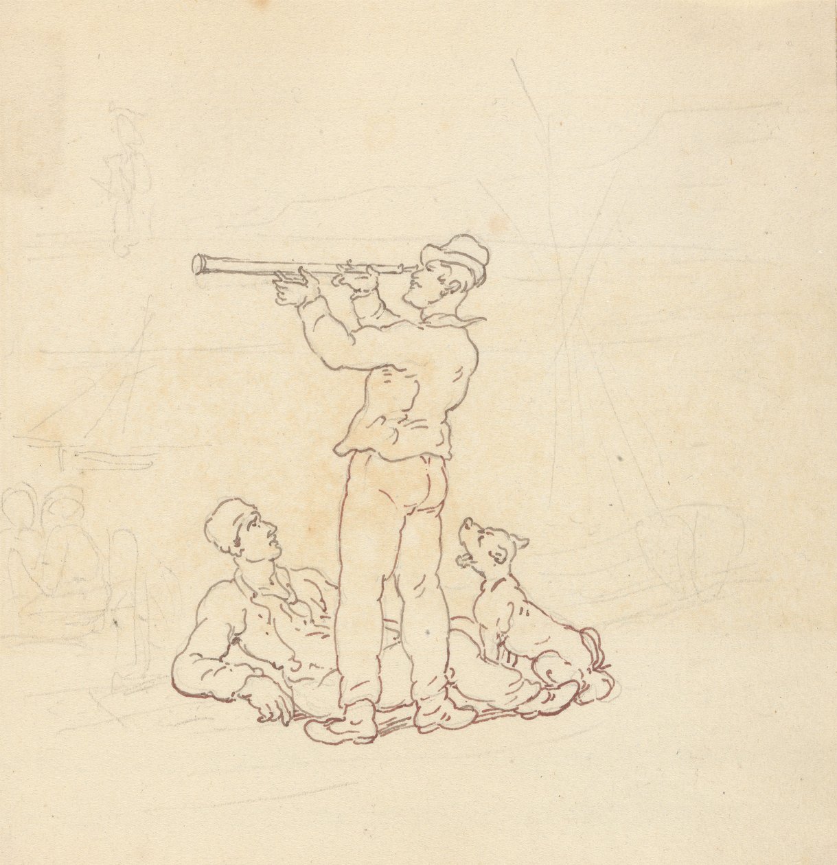 Albumzeichnung von Thomas Rowlandson