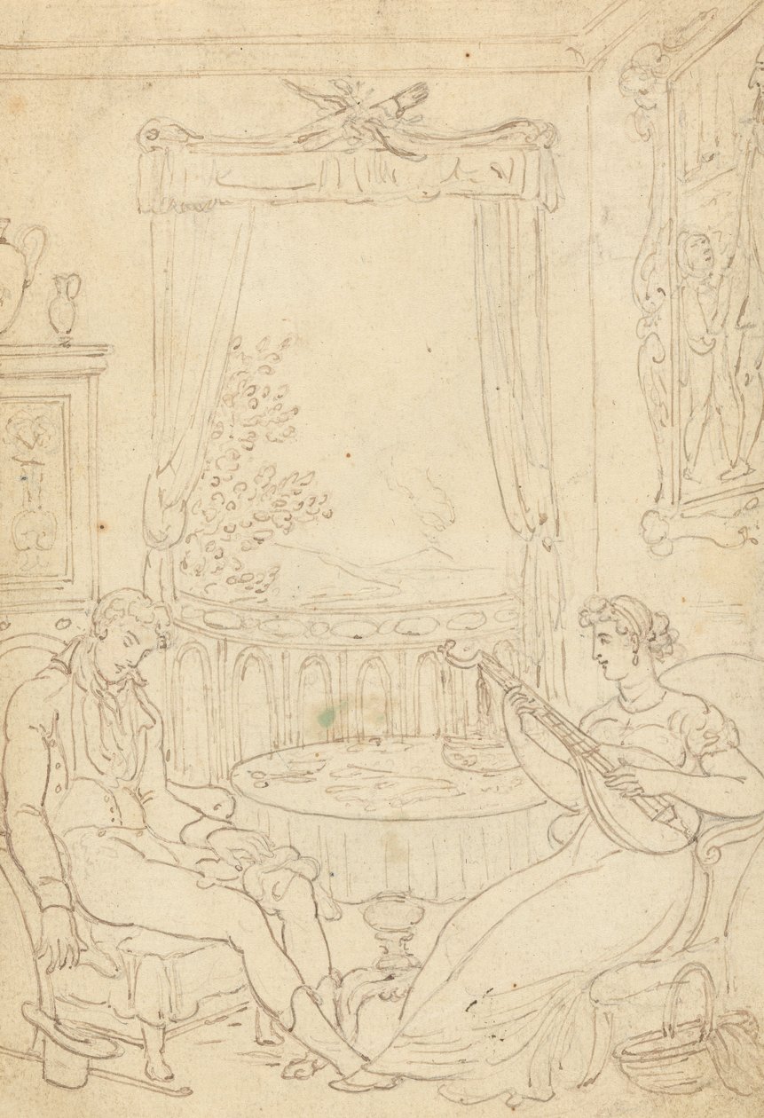 Albumzeichnung von Thomas Rowlandson
