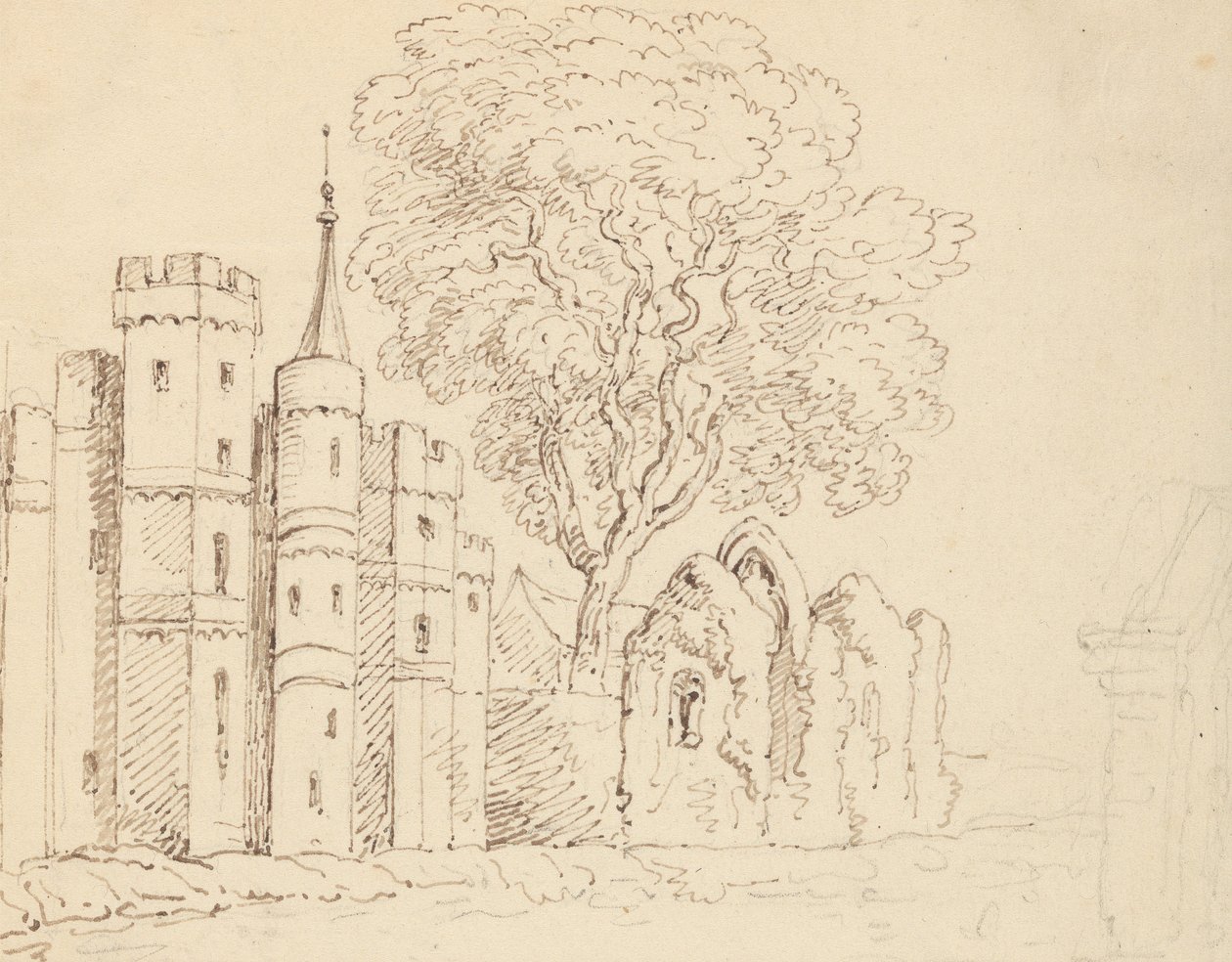 Albumzeichnung von Thomas Rowlandson