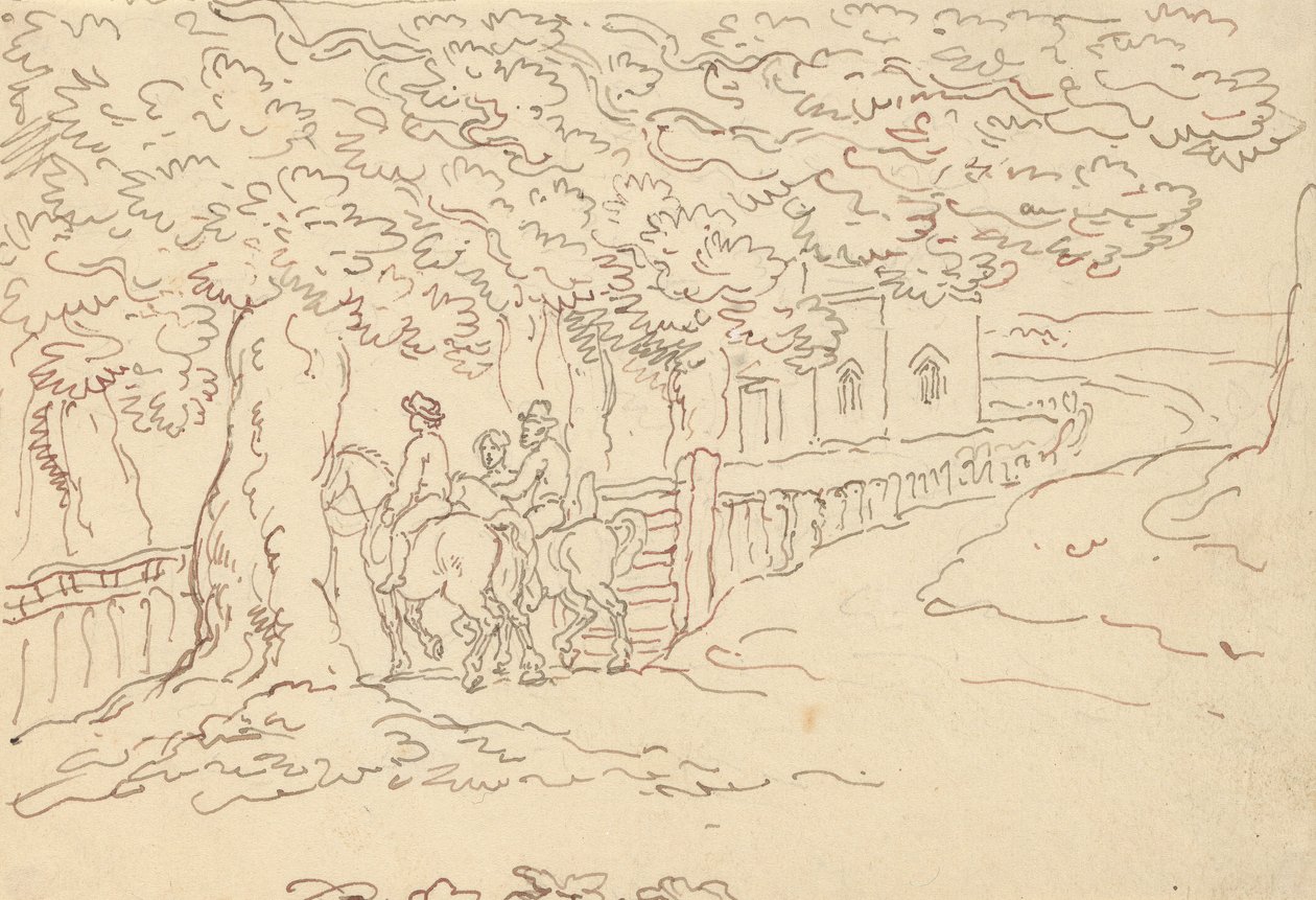 Albumzeichnung von Thomas Rowlandson