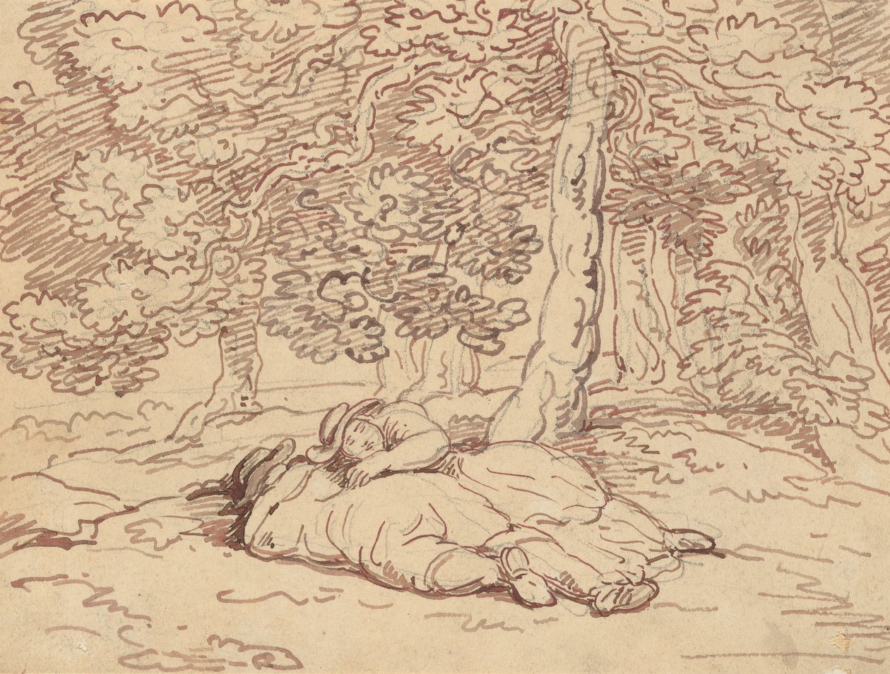 Albumzeichnung von Thomas Rowlandson