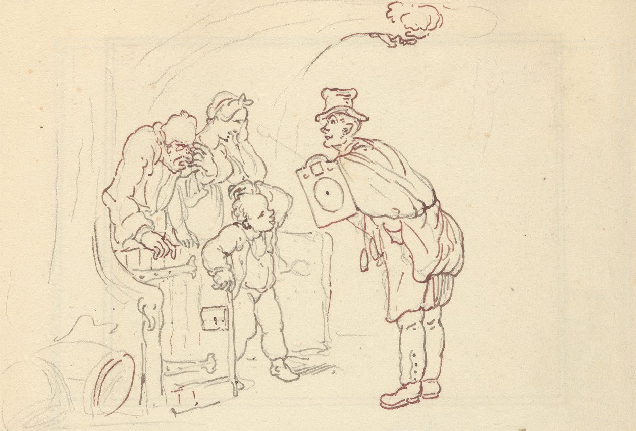 Albumzeichnung von Thomas Rowlandson