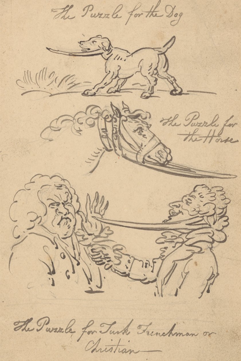 Albumzeichnung von Thomas Rowlandson