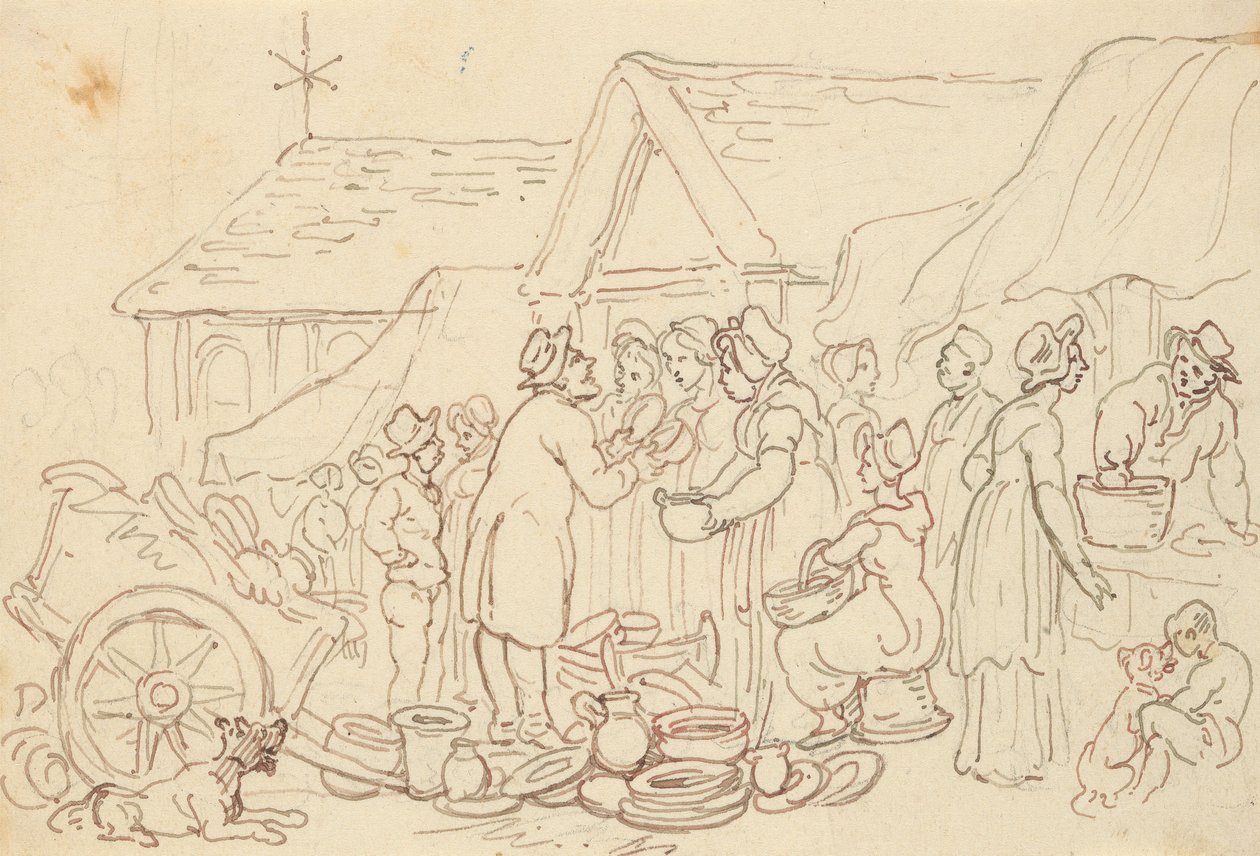 Albumzeichnung von Thomas Rowlandson