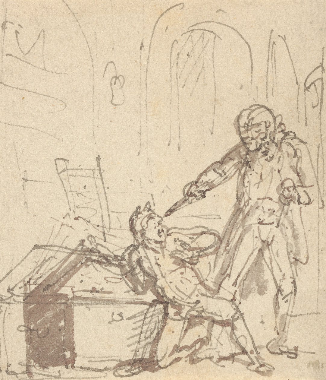 Albumzeichnung von Thomas Rowlandson
