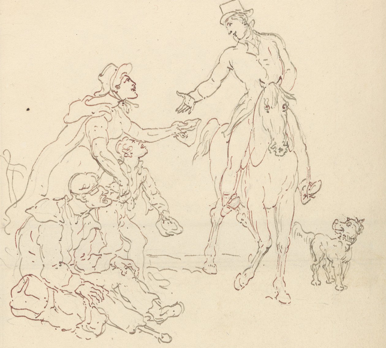 Albumzeichnung von Thomas Rowlandson