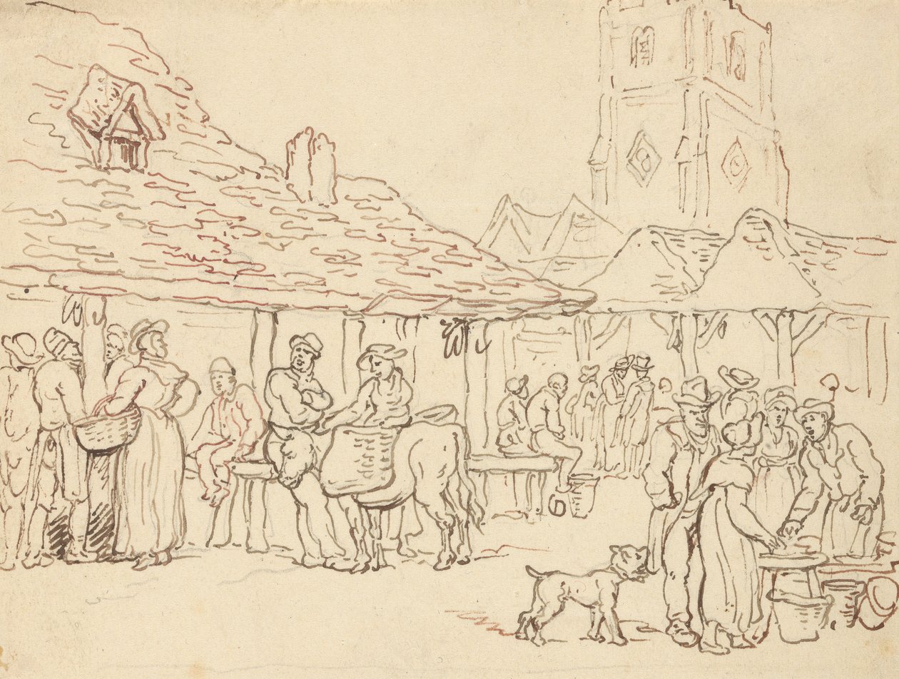 Albumzeichnung von Thomas Rowlandson