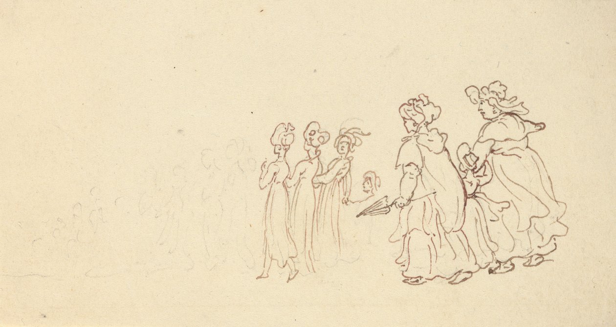Albumzeichnung von Thomas Rowlandson