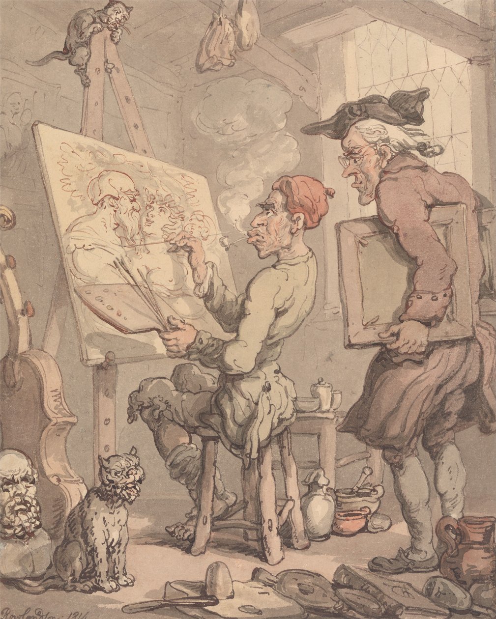 Das Atelier eines Künstlers von Thomas Rowlandson