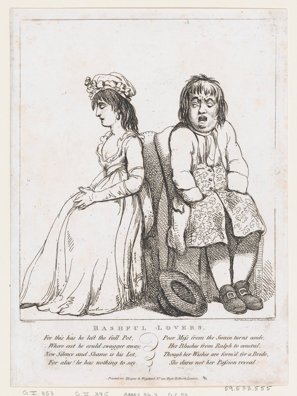 Schüchterne Liebhaber von Thomas Rowlandson