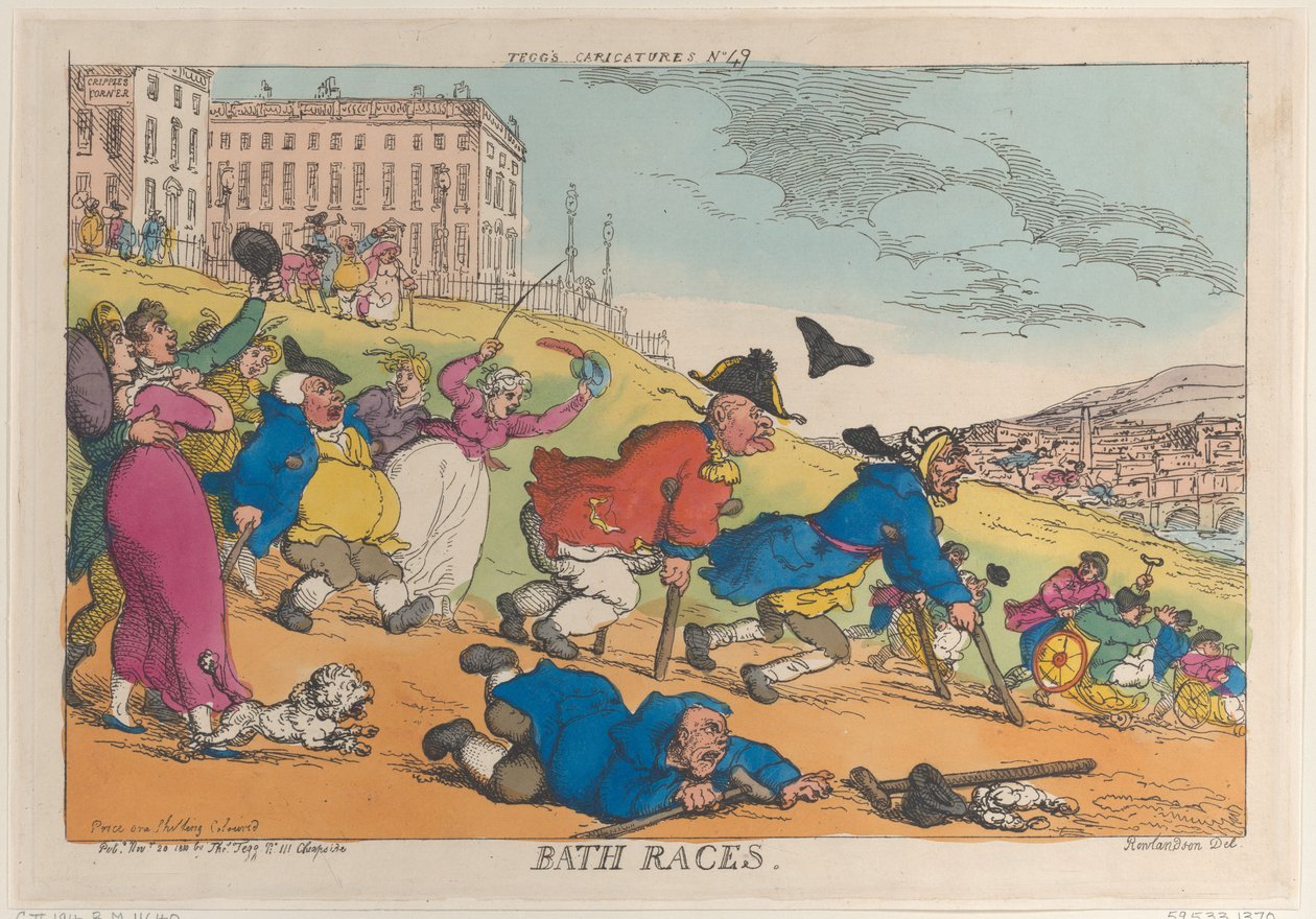 Bath-Rennen von Thomas Rowlandson