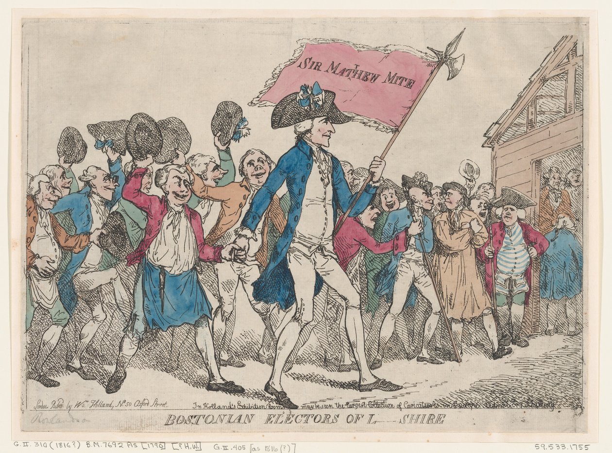 Bostoner Wähler von L-Shire, 1790 von Thomas Rowlandson