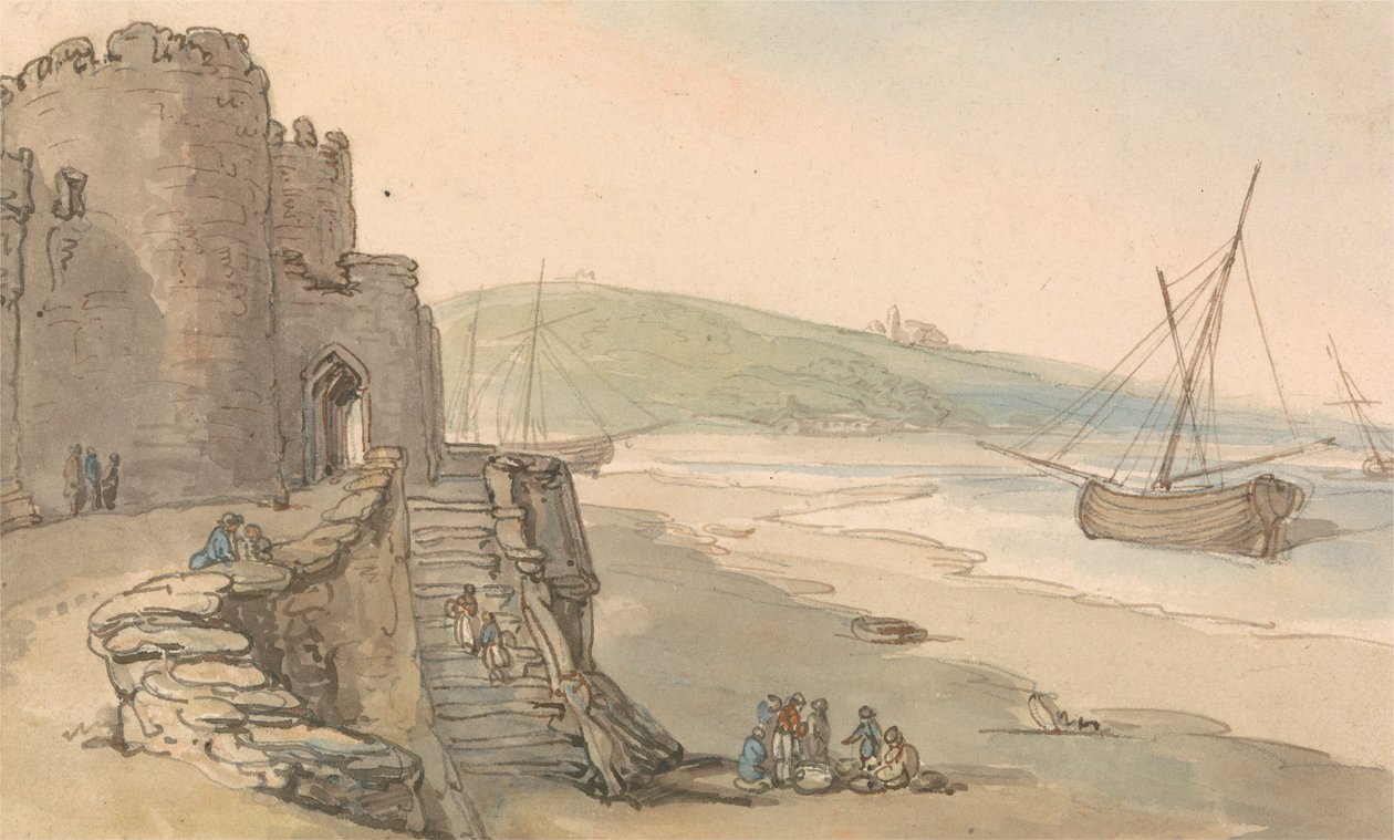 Caernarfon Castle von Thomas Rowlandson
