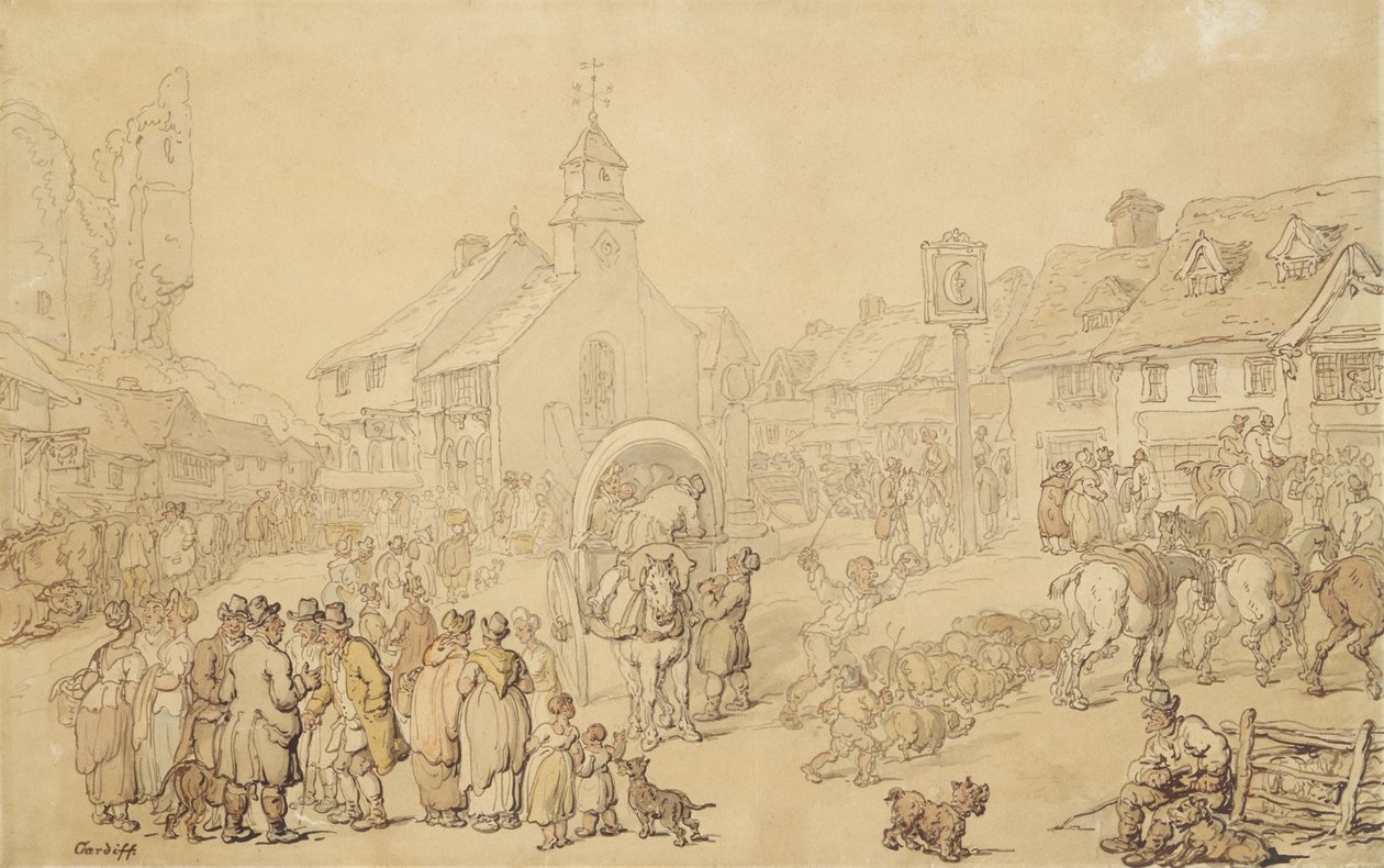 Cardiff von Thomas Rowlandson