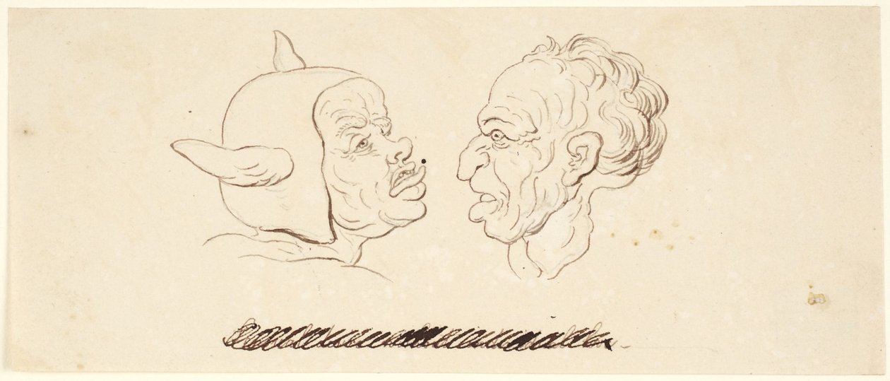 Karikaturen: Sinnliches Verlangen von Thomas Rowlandson