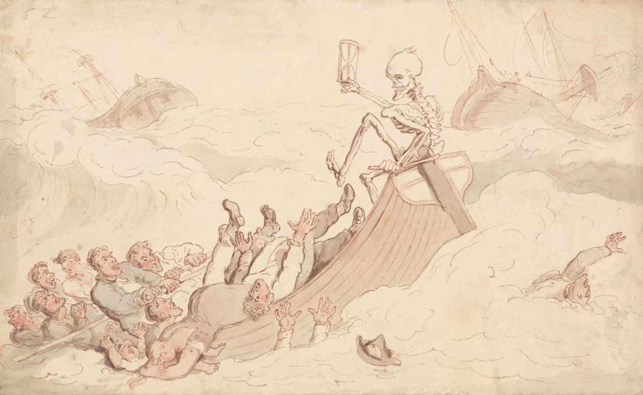 Der Tod als Lotse von Thomas Rowlandson