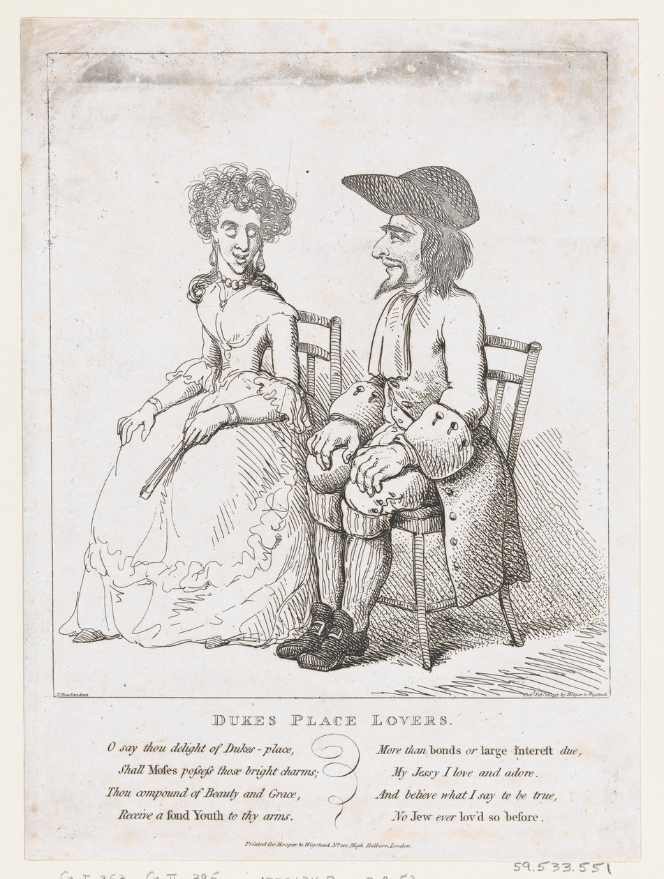 Dukes Place Liebhaber, 21. Februar 1797 von Thomas Rowlandson