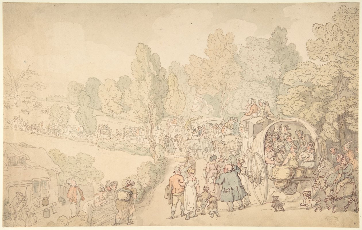 Fairlop-Messe, Essex von Thomas Rowlandson