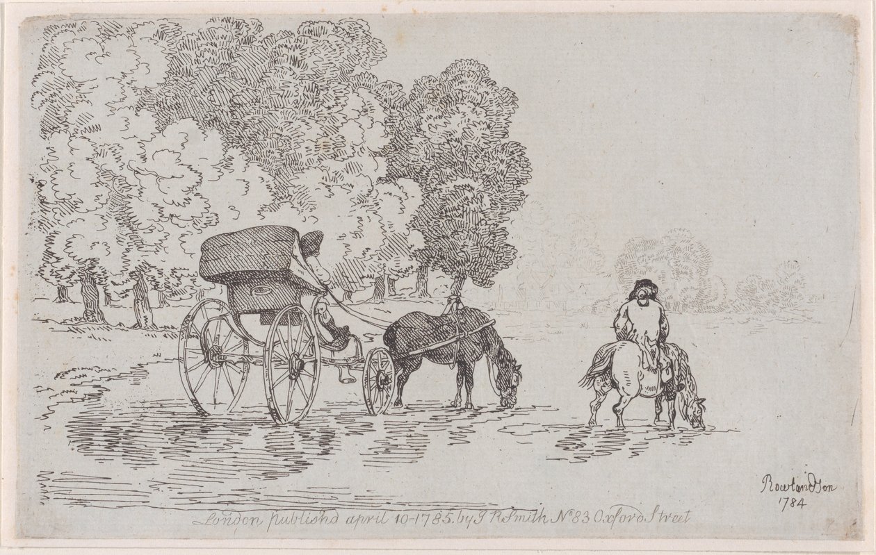 Vier-Rad-Kutsche von Thomas Rowlandson
