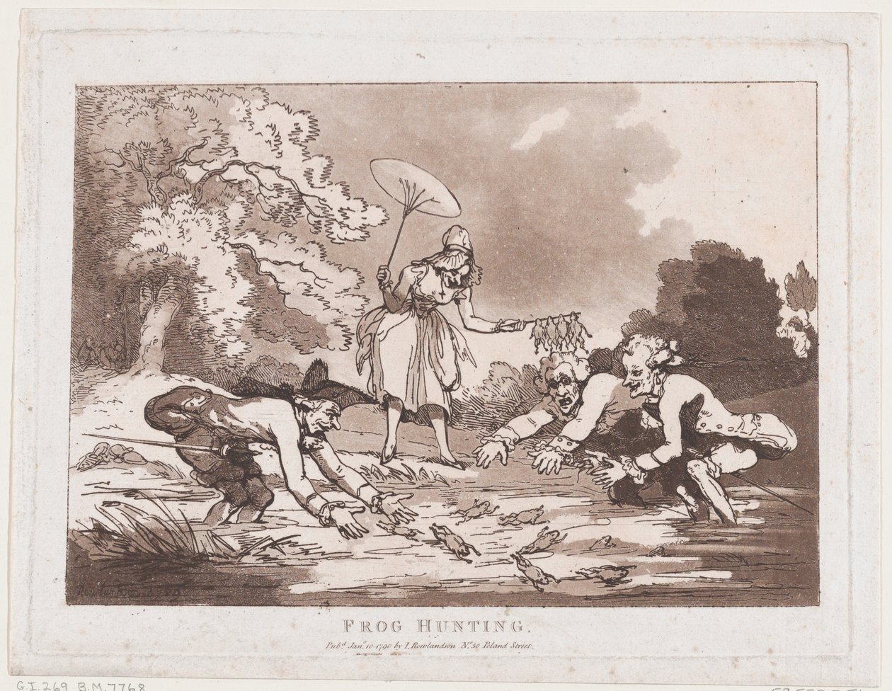 Froschjagd von Thomas Rowlandson