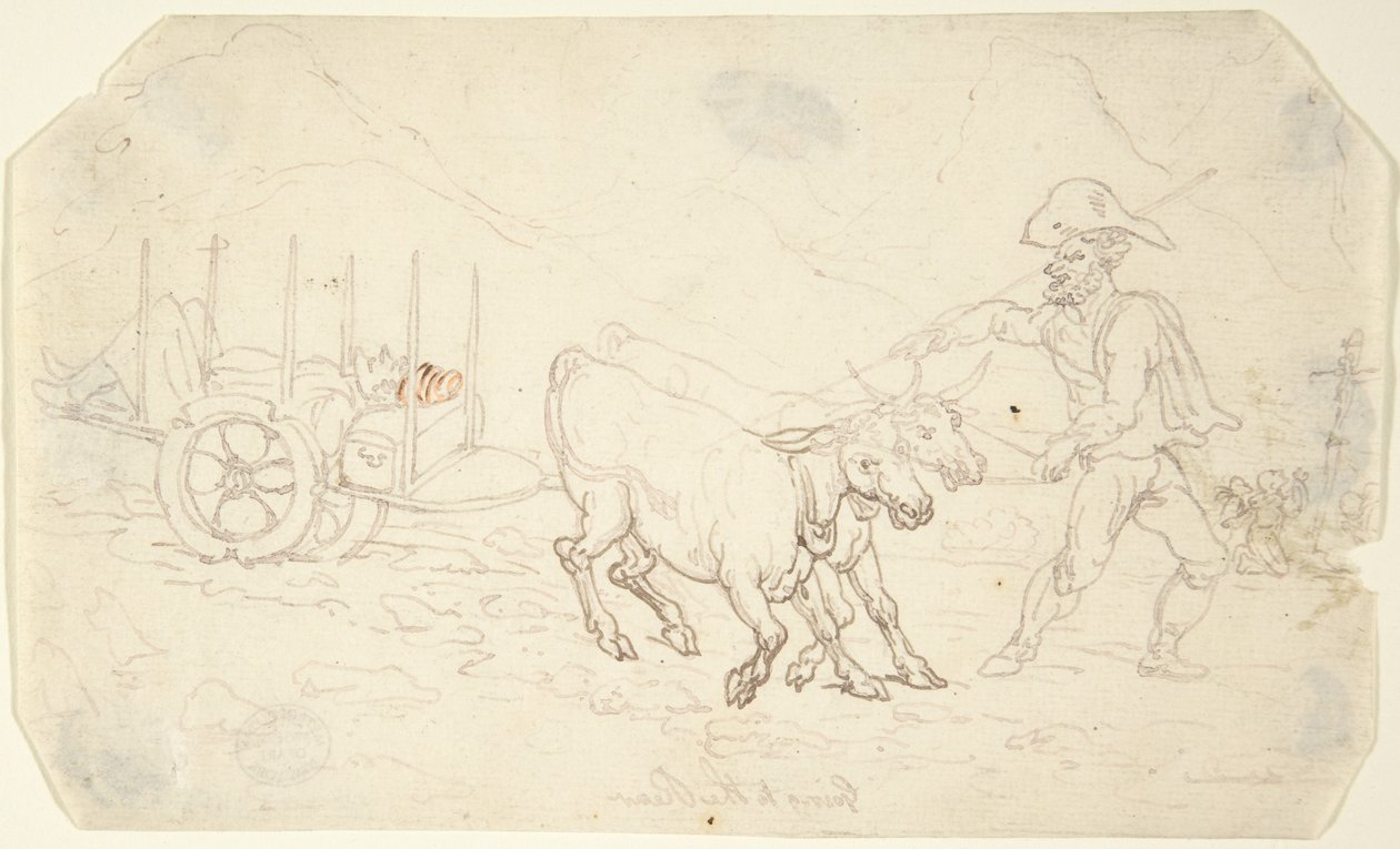 Krank nach hinten gehen von Thomas Rowlandson
