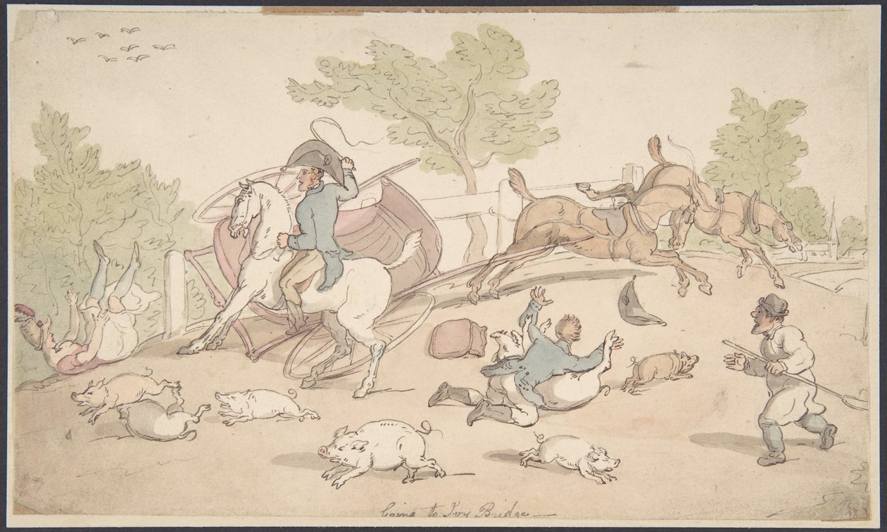 Auf dem Weg nach Ivy Bridge von Thomas Rowlandson
