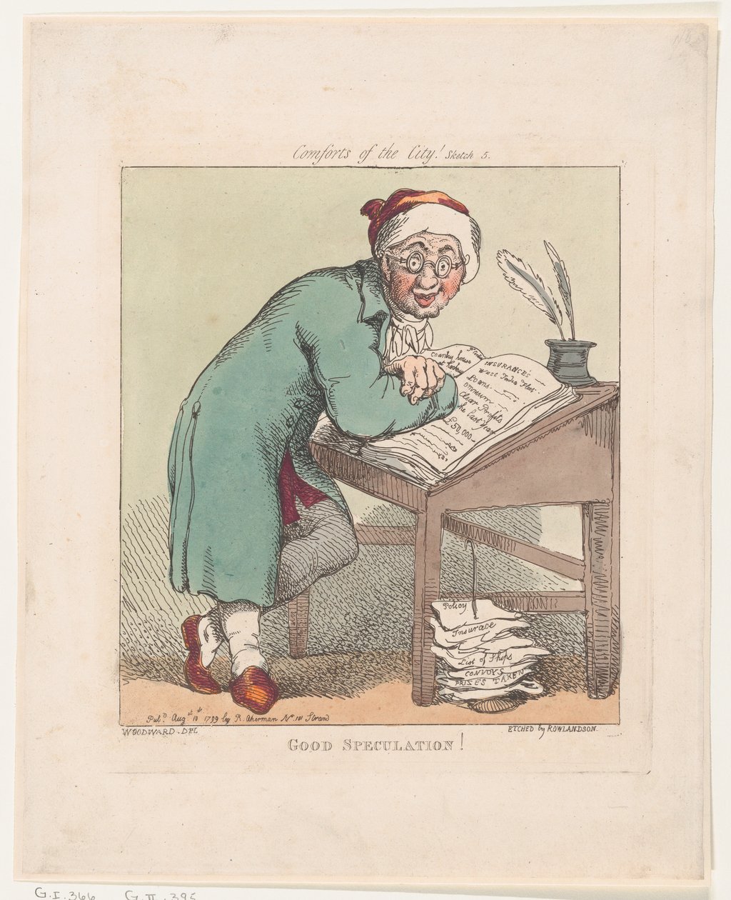Gute Spekulation!, 10. August 1799 von Thomas Rowlandson