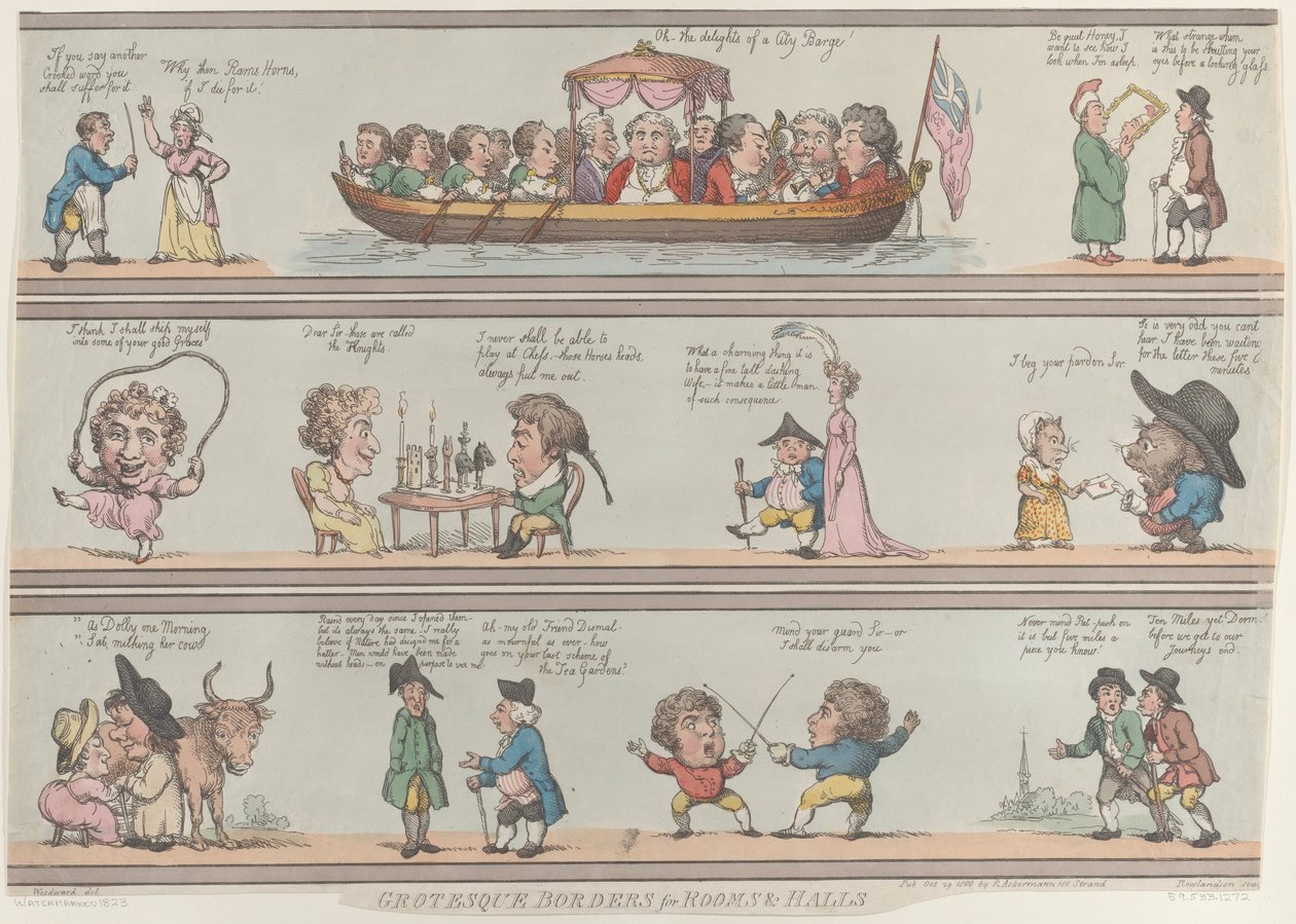 Groteske Bordüren für Räume und Hallen, Nachdruck von Thomas Rowlandson