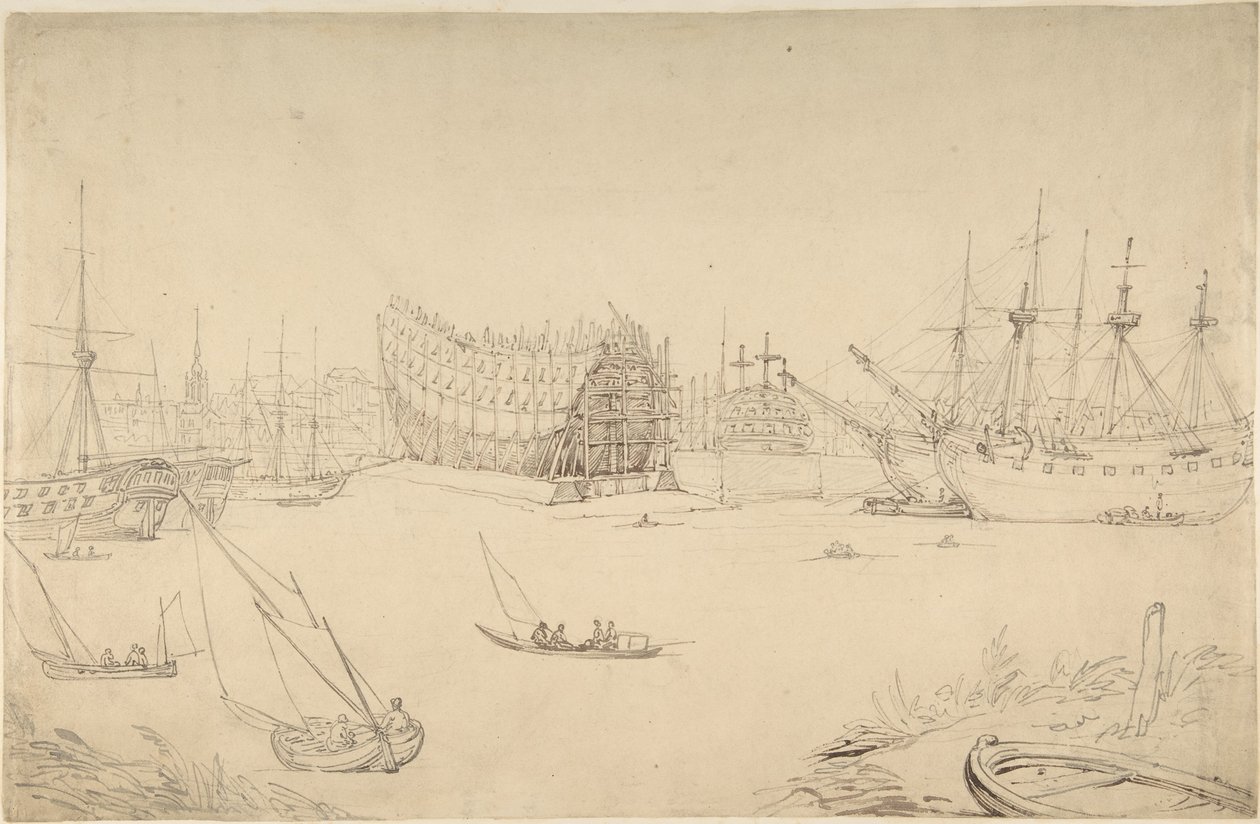 Hafenszene von Thomas Rowlandson