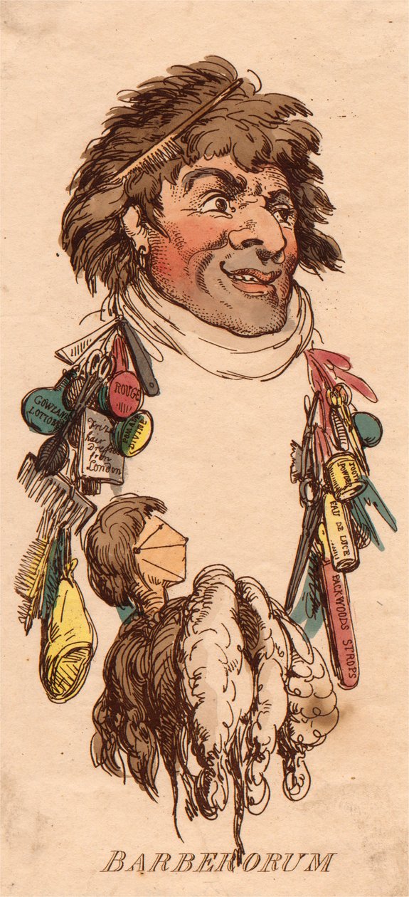 Köpfe: Barberorum von Thomas Rowlandson