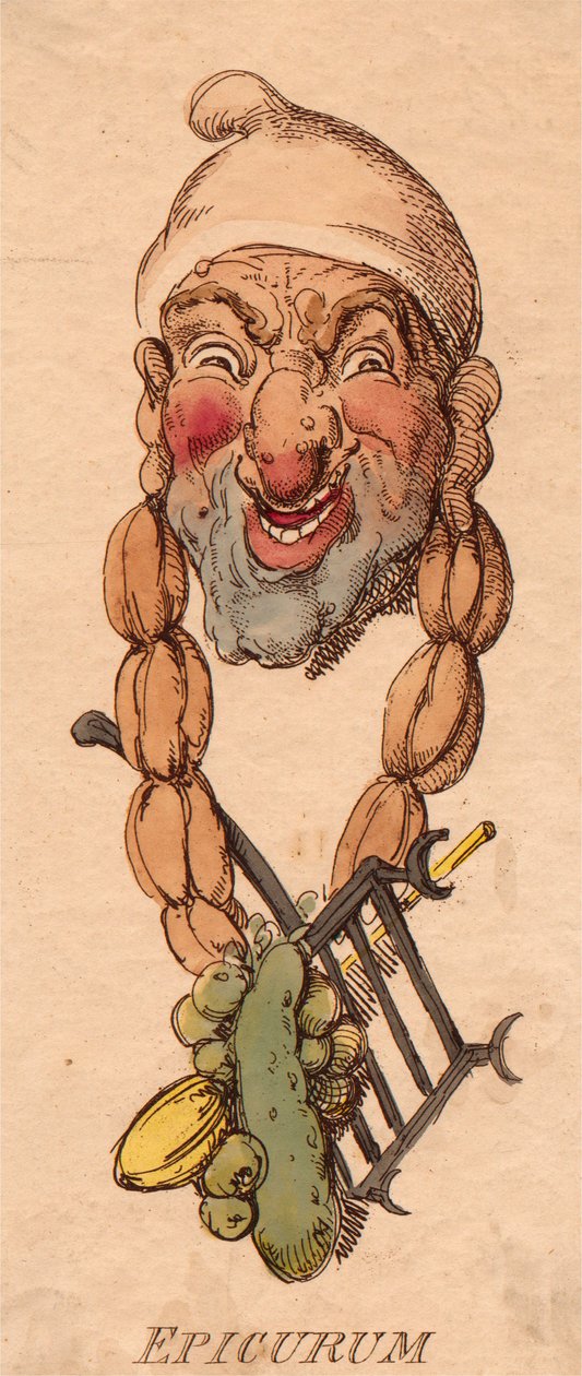 Köpfe: Epikur von Thomas Rowlandson
