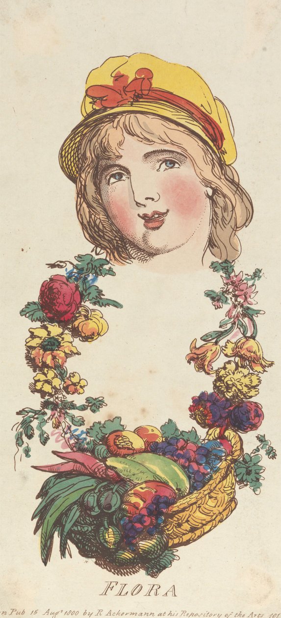 Köpfe: Flora von Thomas Rowlandson