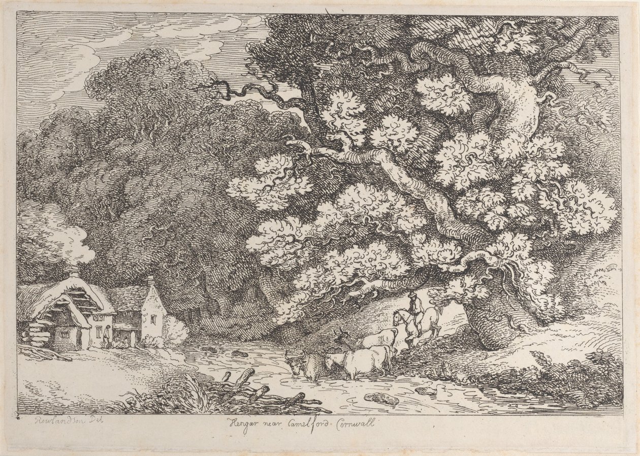 Hengar bei Camelford, Cornwall von Thomas Rowlandson