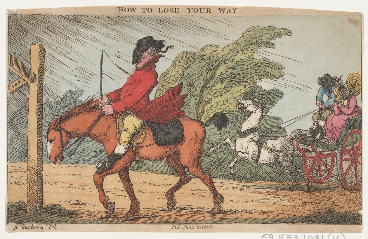 Wie man sich verirrt, 11. Juni 1808 von Thomas Rowlandson