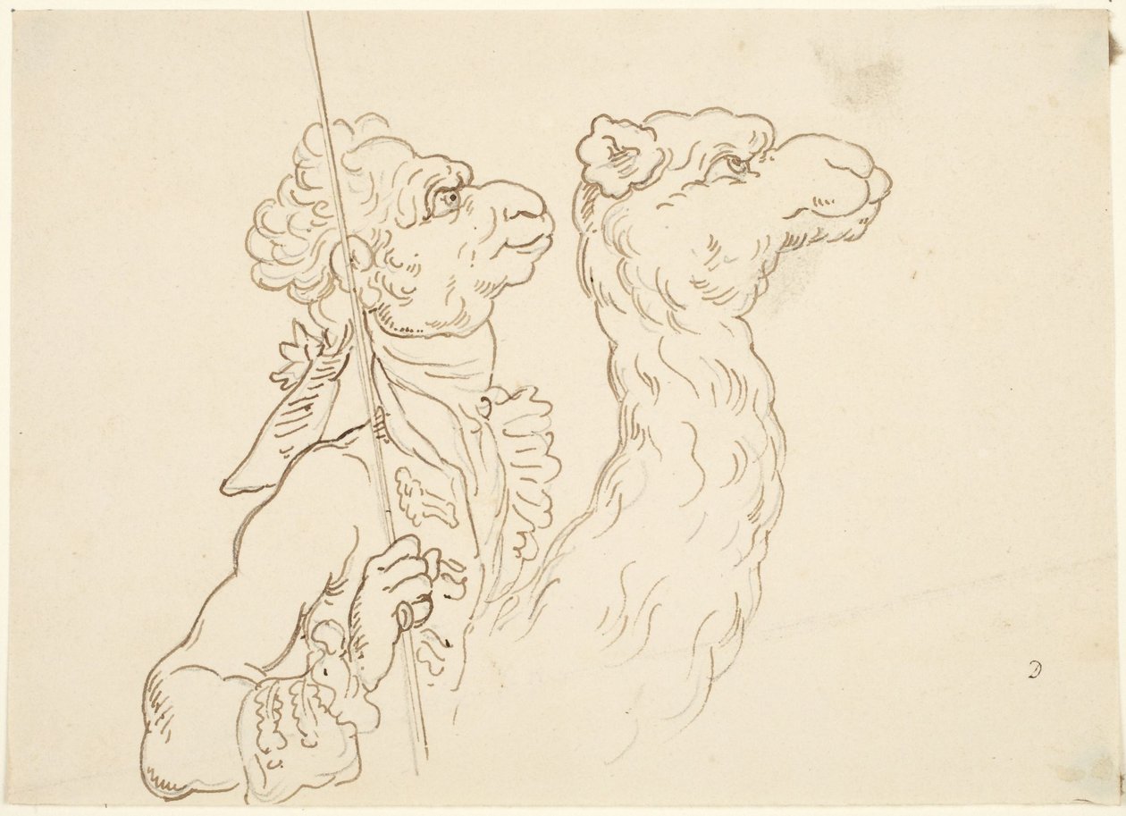 Mann und Kamel von Thomas Rowlandson