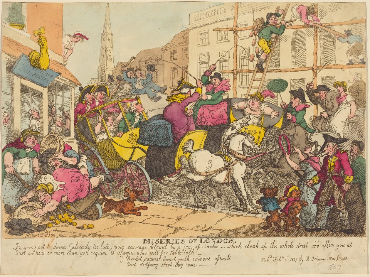 Elend von London von Thomas Rowlandson