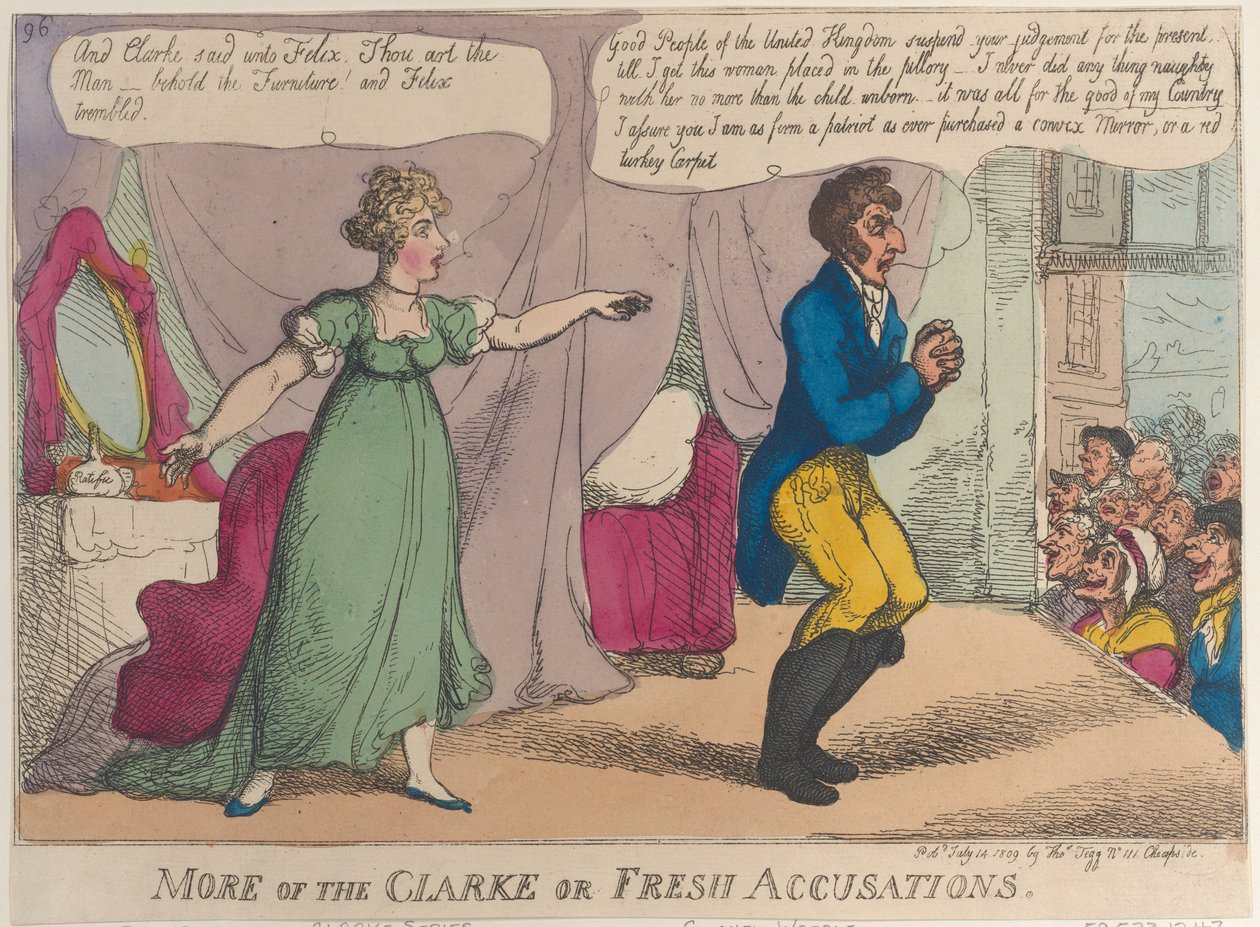 Mehr von Clarke oder frische Anschuldigungen, 14. Juli 1809 von Thomas Rowlandson