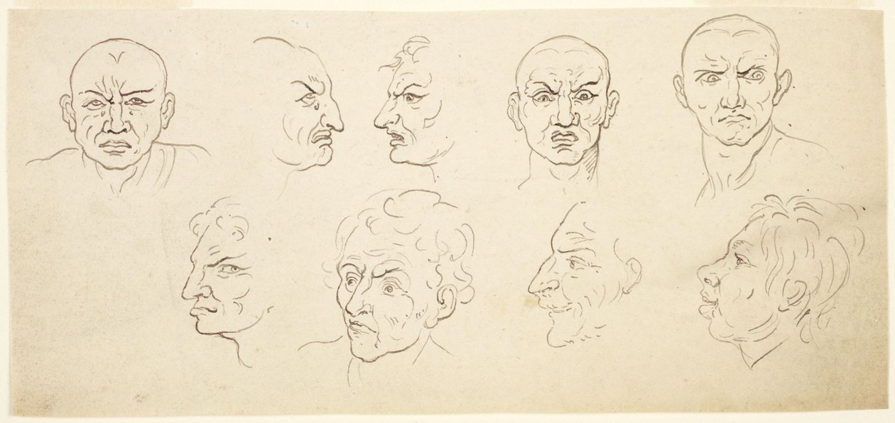 Neun Karikaturen von Thomas Rowlandson