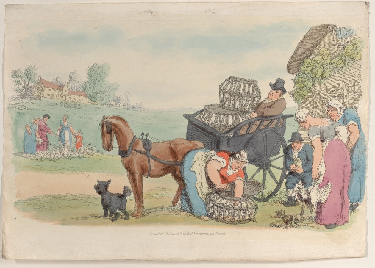 Tafel 17, aus Welt im Kleinformat, 1816 von Thomas Rowlandson